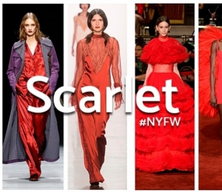 Scarlet fever: The most romantic looks from the #NYFW runway